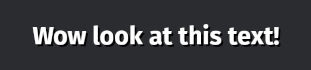 text2d shadow