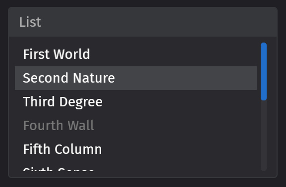 scrollbar listview